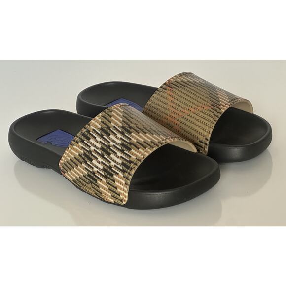 Burberry Women's Dive Sand IP Check Slide Sandals 9 US (39) 8102139 IT NIB $390 - Picture 1 of 15